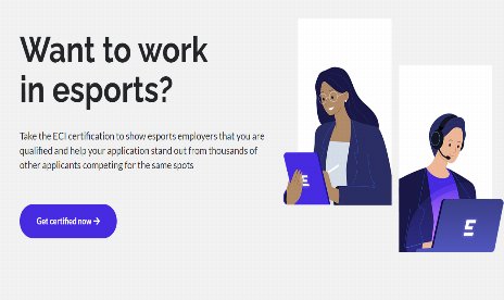 Company claims Esports certificate can help get you a job