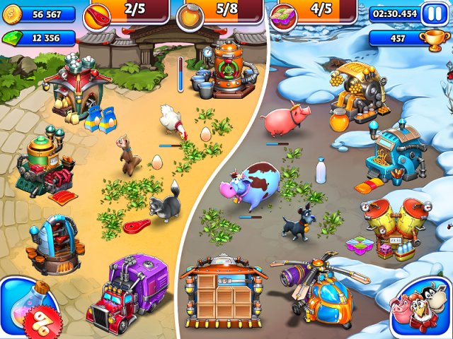 Farm Frenzy and Crazy Bear Island