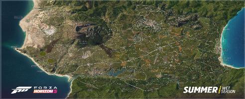 The Forza 5 map is massive and varied