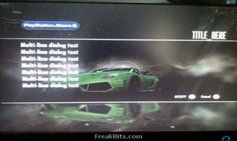 Xbox 360 Need For Speed: Shift Connects To PSN. Crashes
