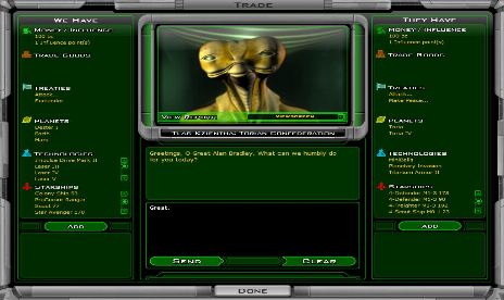 Galactic Civilizations 2 : Dark Avatar - Mode triche