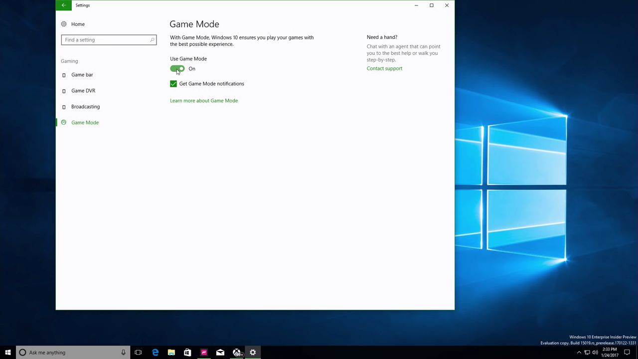 Microsoft Explains How Windows 10 Game Mode Works