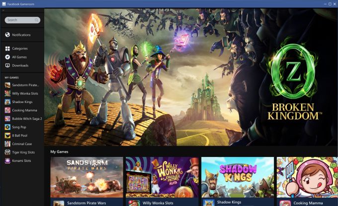 Facebook Will Launch Its Steam Competitor Gameroom Next Year
