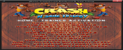 Crash Bandicoot N. Sane Trilogy v20180723 (+11 Trainer) [Bortus Trainer)
