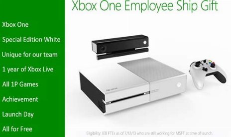 Microsoft-Mitarbeiter erhalten LE White Xbox One