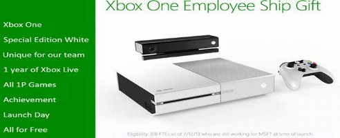 Microsoft-Mitarbeiter erhalten LE White Xbox One