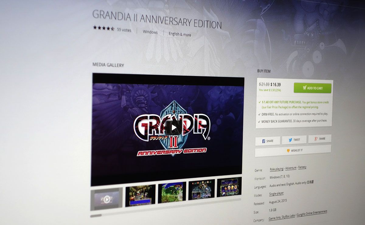 GOG Allows Users To Rollback Unwanted Game Updates