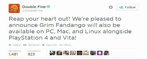 Grim Fandango coming to PC too