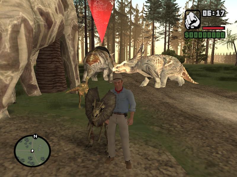 Grand Theft Auto : San Andreas - Jurassic Park Operation Andreas