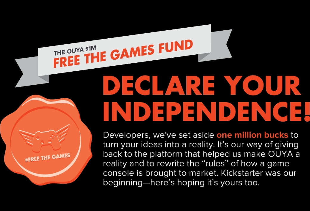 Ouya Supports Its Developers With $1 Million Free The Games Fund