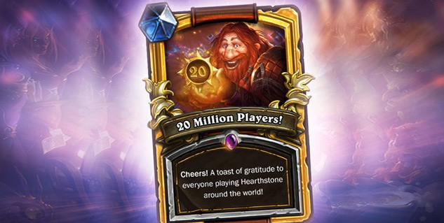 20 million people have played Hearthstone