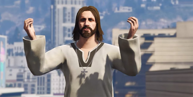 Jesus is dropping bombs on Los Santos, from his but