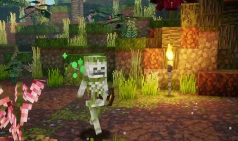 Enter the jungle in Minecraft Dungeons