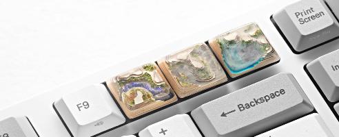 Ecosystem-Tastenkappen erscheinen in der neuen Tastatur-Schmuckserie