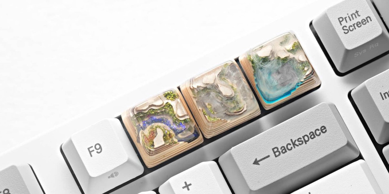 Ecosystem key caps appear in new keyboard jewellery range