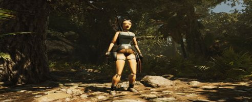 Raid tombs ’90s style with low-poly Lara