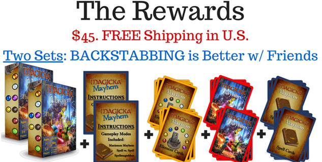 10 year old kid is making a Magicka CCG