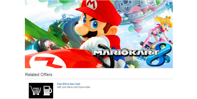 Get Mario Kart 8 from Best Buy, get free gas
