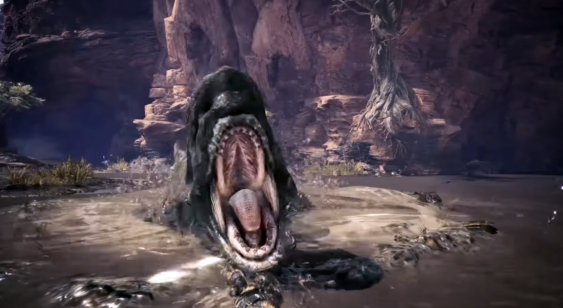 Monster Hunter World has you fighting in water, but not underwater