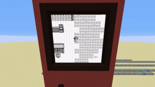 Someone made a playable game of Pokemon inside Minecraft