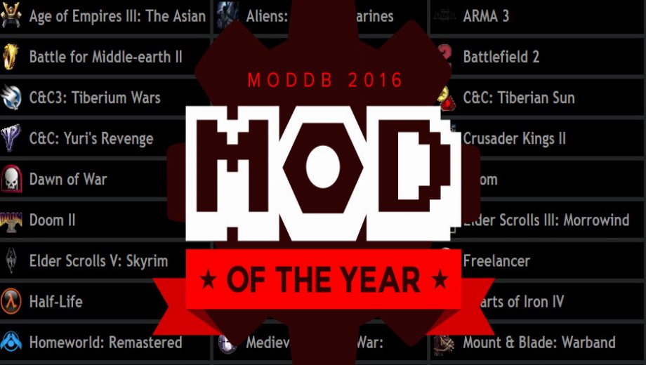 ModDB wants you to pick the mod of the year 2016