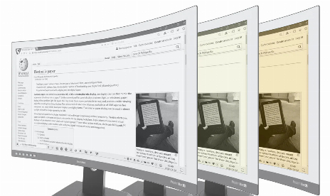 You can now buy a curved e-ink monitor