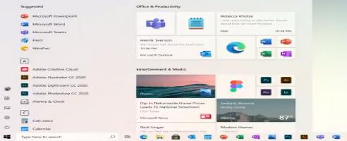 So wird das neue Windows 10-Startmenü aussehen