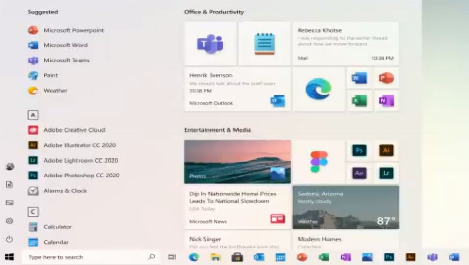 Here’s what the new Windows 10 Start Menu will look like