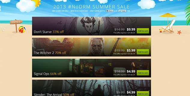 Good Old Games Summer Sale Begins