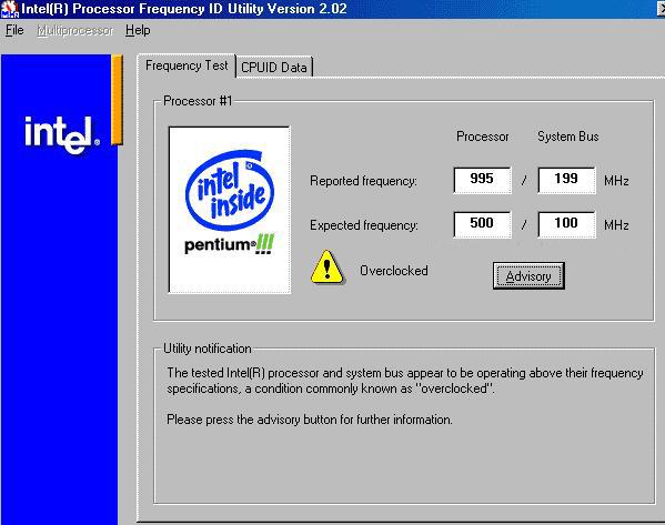 Overclocking a Pentium 3 500MHz to 900MHz