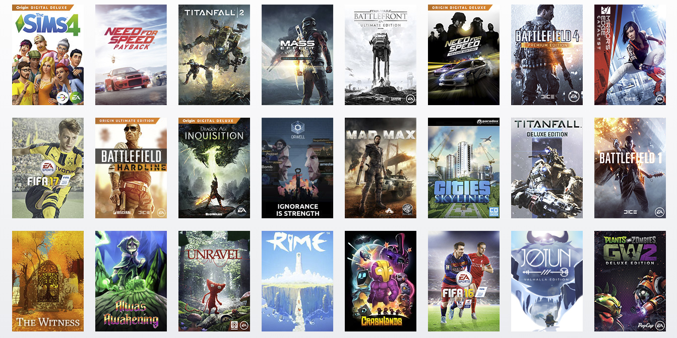 EA kills off Origin free game program