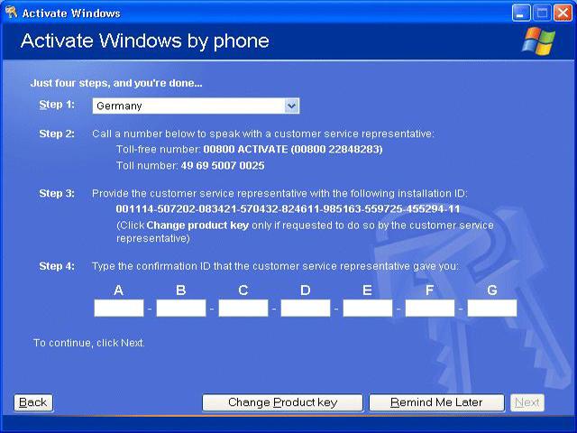 Windows Product Activation Compromised