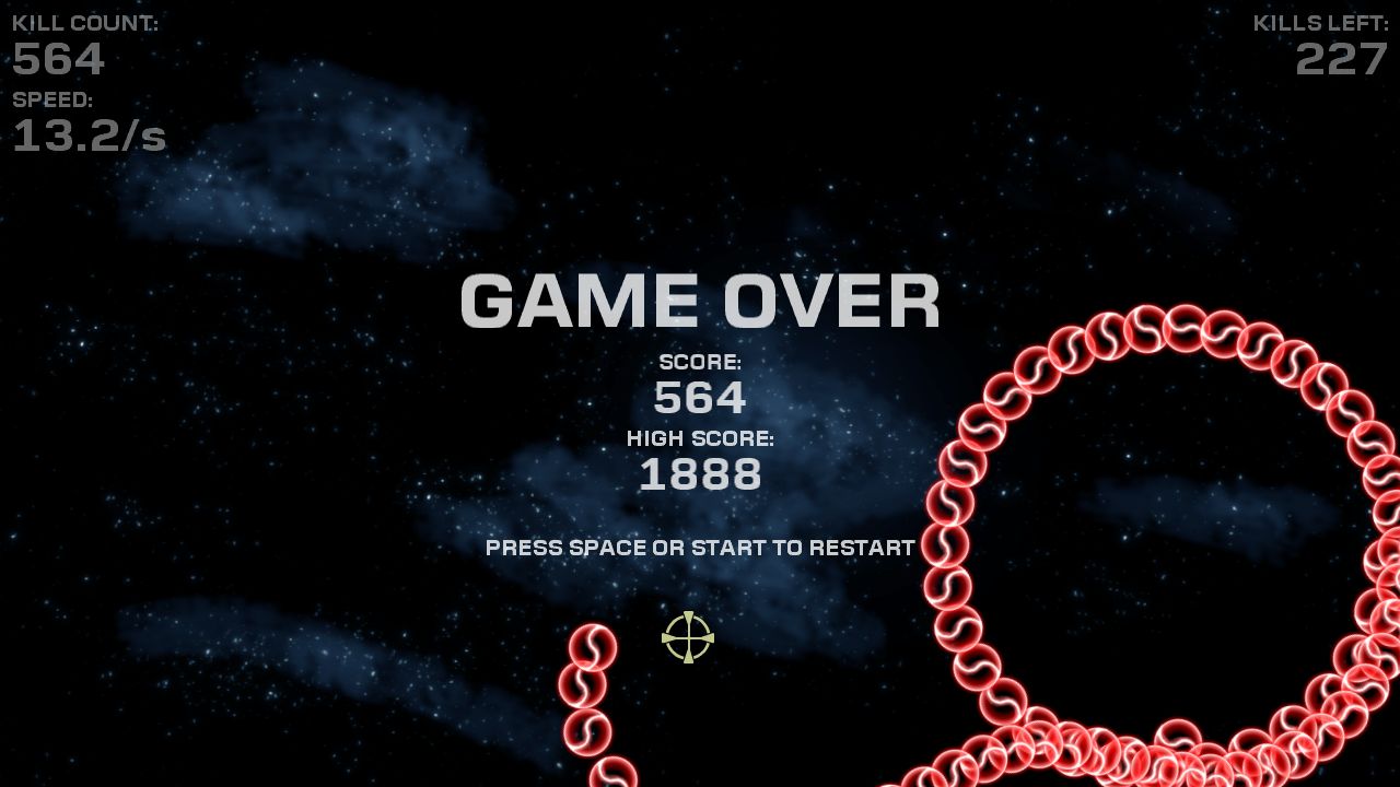 Perfect Shot vs. Spiraling Monsters