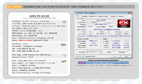 AMD Fx-8150 CPU Scores 8GHZ+ Record Breaking Overclock