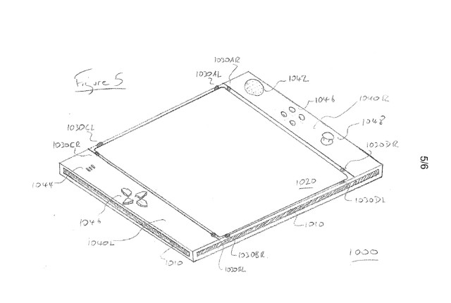 EyePad breveté par Sony comme manette de jeu pour la PlayStation