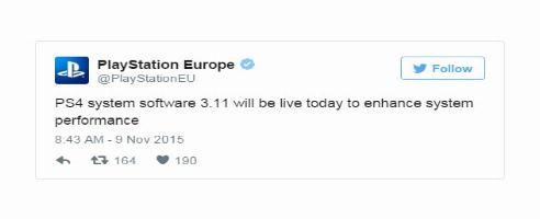 PS4-Firmware-Update 3.11 jetzt verfügbar