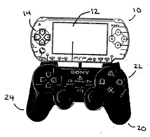 Sony Patents PSP-Sixaxis Docking Unit