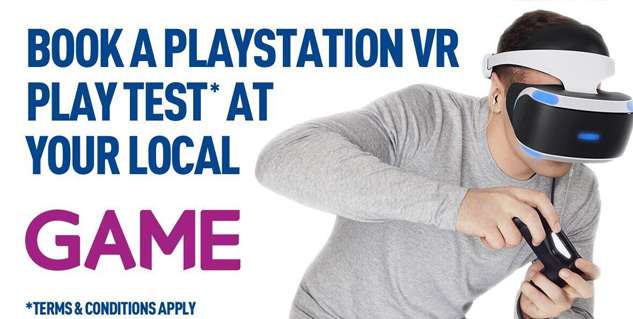 British GAME stores are charging for PSVR trials