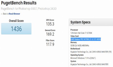 Nouvelle carte de station de travail AMD Radeon Pro W7900 GPU repérée