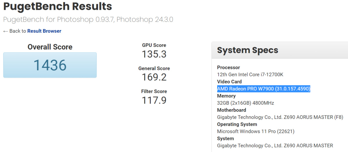 New AMD Radeon Pro W7900 GPU workstation card spotted