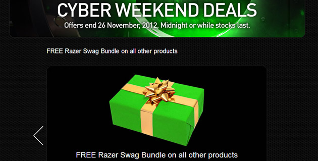 Razer Announces Cyber Weekend Price Crash