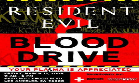 Capcom Launches Resident Evil 5 Through a Blood Drive
