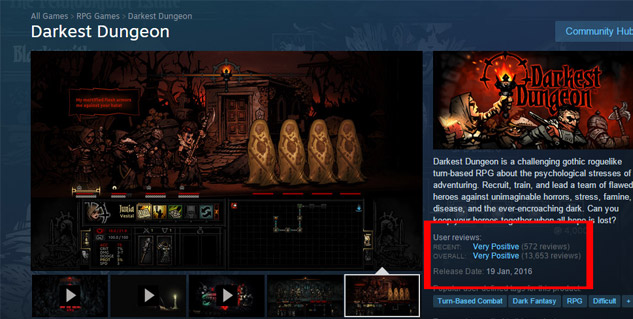 Steam now prioritises new reviews