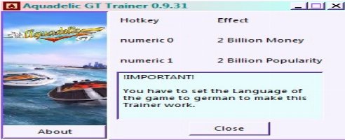 Aquadelic GT V0.9.31 (+2 Trainer)