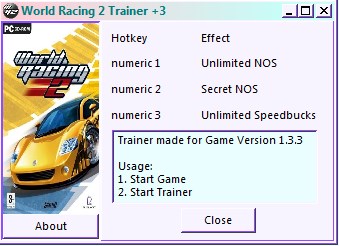 World Racing 2 v1.3.3 (+3 Trainer)