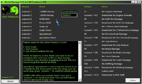 World Racing 2 V1.4.3.All Trainer (+26)