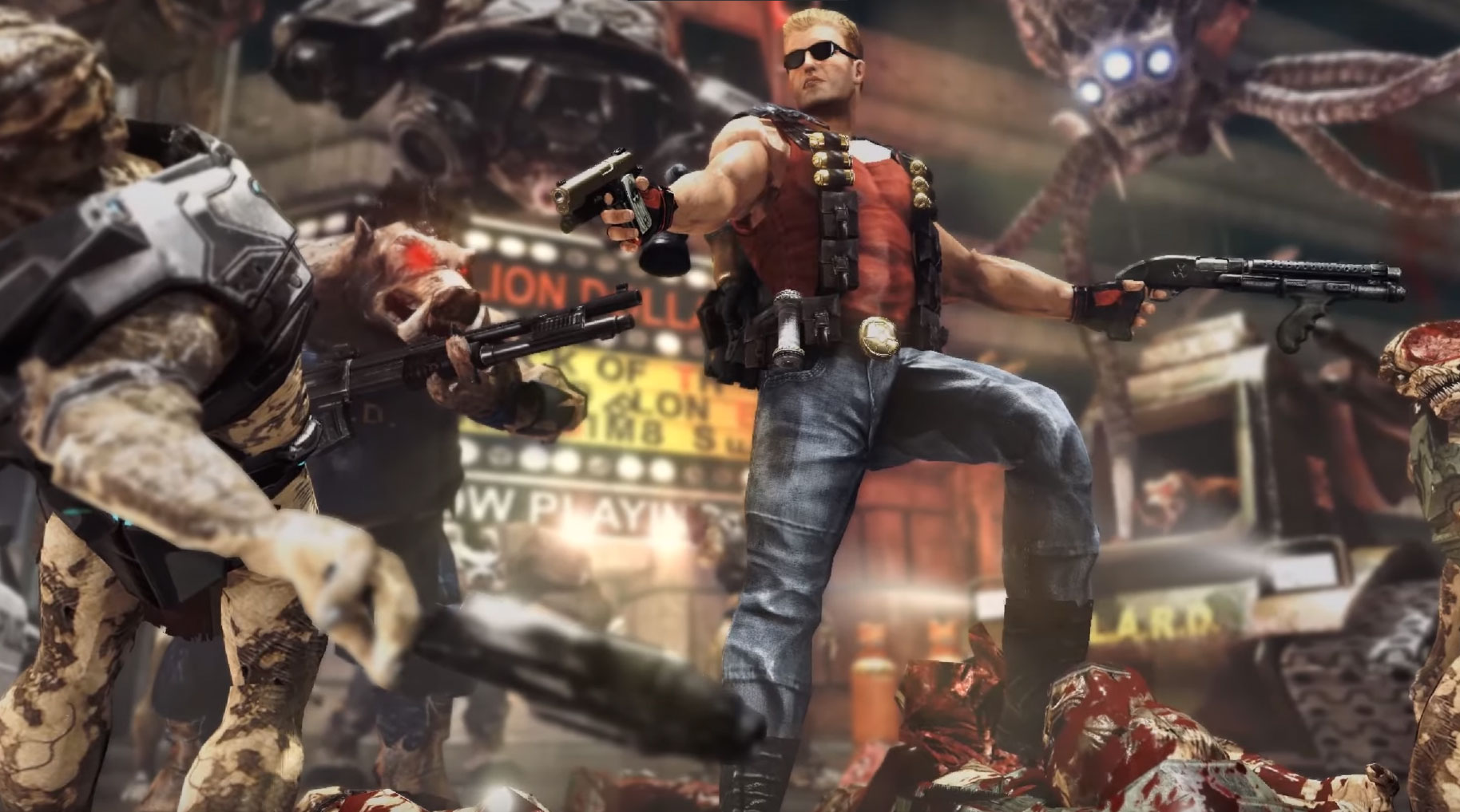 Duke Nukem 3D has been ported to the Serious Sam 3 engine