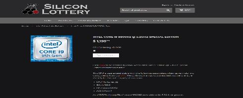 Silicon lottery is charging $1,200 for 5.2GHz 9900KS chips