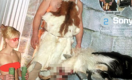 God of War 2 Lashed Over Slaughtered Goat