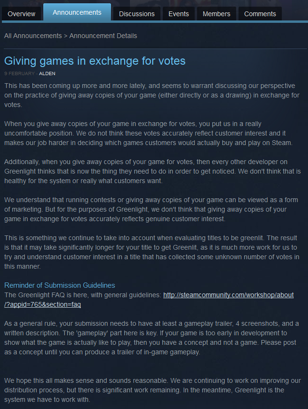 Valve will nicht, dass Greenlight-Entwickler Gratisexemplare verschenken